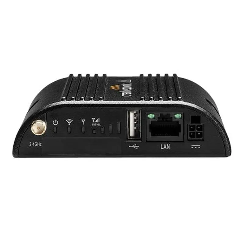 Cradlepoint IBR200 IoT Router, Cat 1, Essentials Plan, 2x SMA cellular connectors, 1x FE Ports, Dual SIM, 3 Year NetCloud