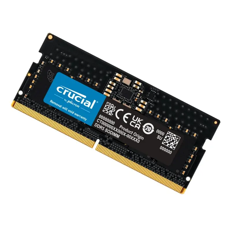 Crucial 32GB (1x32GB) DDR5 SODIMM 5600MHz CL46 Notebook Laptop Memory ~CT32G52C42S5
