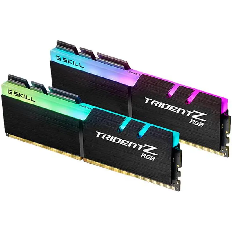 G.SKILL F4-3200C16D-16GTZR 16GB (2 x 8GB)/ PC4-25600 / DDR4 3200 Mhz/ Timings 16-18-18-38/ Voltage 1.35V/  Trident Z RGB