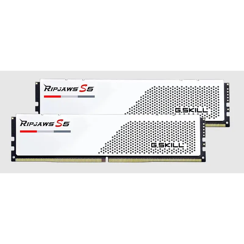 G.SKILL F5-6400J3648F16GX2-RS5W 32GB (2 x 16GB)/ DDR5 6400 MT/s/ Timings 36-48-48-102/ Voltage 1.35V/ Ripjaws S5