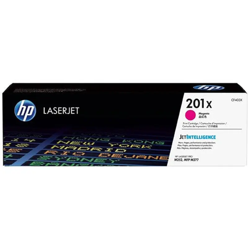 HP 201X LaserJet Toner Cartridge High Yield Magenta CF403X