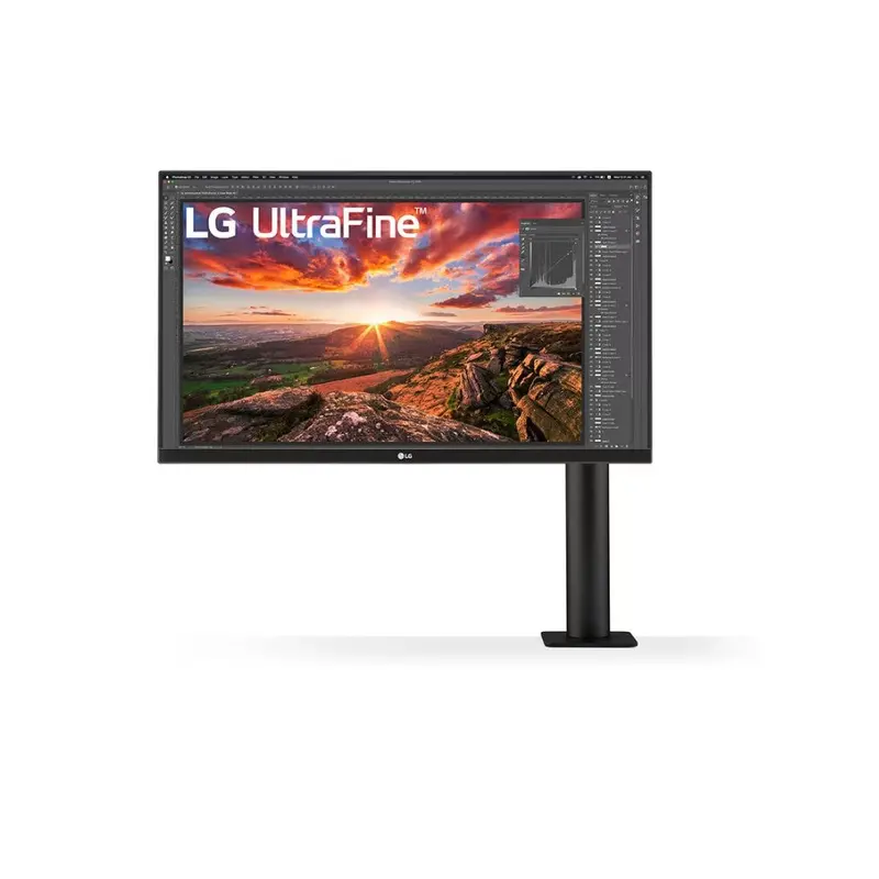 LG 27' IPS Ergo 4K (3840x2160) C-Clamp USB-C x1 ,HDR 400, VESA 100mm, Speakers Height Adjustable. 3 Years Limited