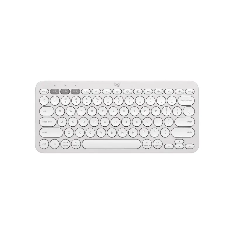 Logitech PEBBLE KEYS 2 K380S Slim, minimalist Bluetooth Wireless Keyboard with customizable keys (Graphite)