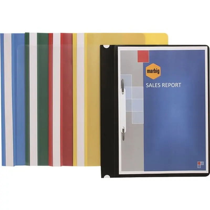 Marbig Economy Flat File A4 With Clear Front Green