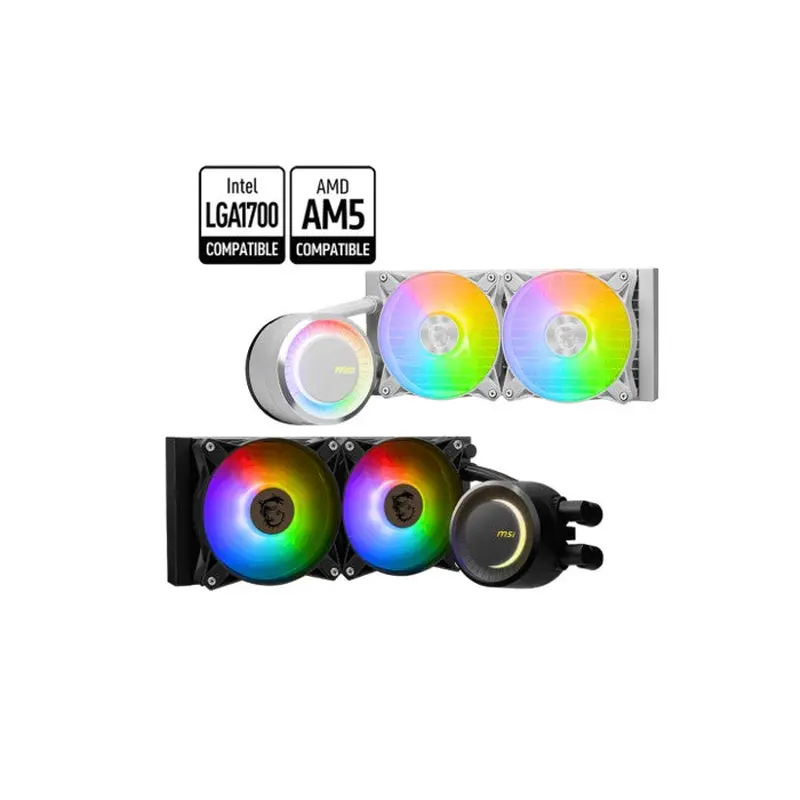 MSI MAG CORELIQUID E240 WHITE Liquid CPU Cooler, LGA 1150/1151/1155/1156/1200/1700/AM5/AM4