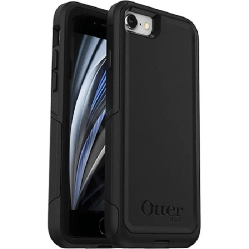 OtterBox Commuter Apple iPhone SE (3rd & 2nd Gen) and iPhone 8/7 Case Black - (77-56650), DROP  3X Military Standard, Dual-Layer, 7 Years Warranty