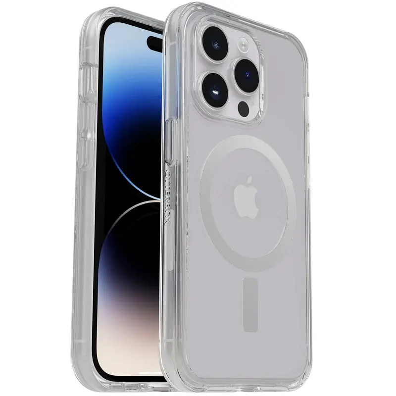 OtterBox Symmetry  Clear MagSafe Apple iPhone 14 Pro Case Clear - (77-89225), DROP  3X Military Standard, Raised Edges, Ultra-Sleek, 7 Years Warranty