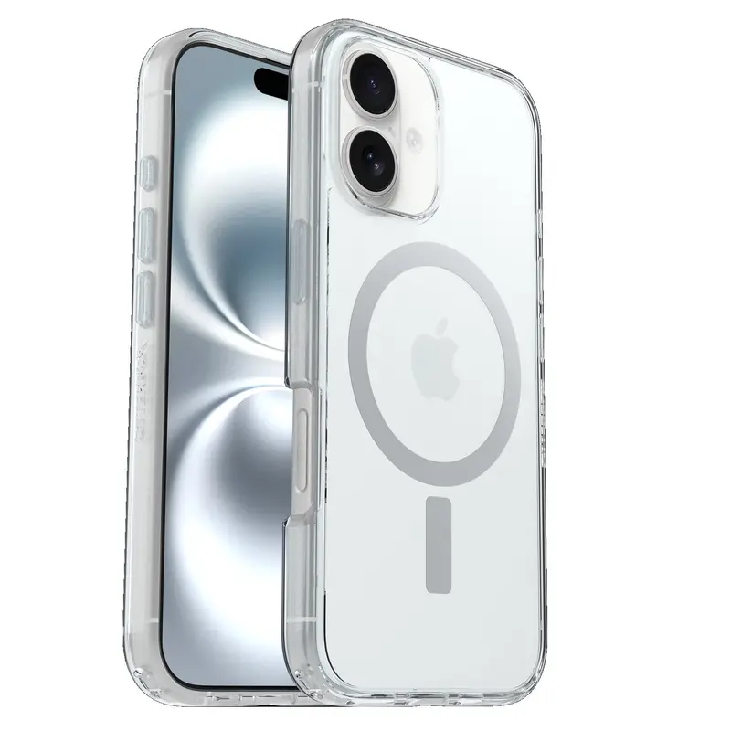 OtterBox Symmetry Clear MagSafe Apple iPhone 16 Plus (6.7') Case Clear - (77-96345), Antimicrobial, DROP  3X Military Standard, 7 Years Warranty