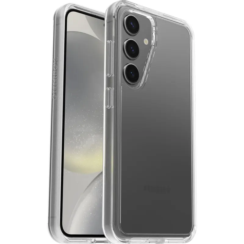 OtterBox Symmetry Clear Samsung Galaxy S24 5G (6.2') Case Clear - (77-94584), DROP  3X Military Standard, Ultra-Sleek Design, 7 Years Warranty
