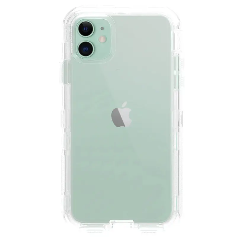Phonix Apple iPhone 12 / iPhone 12 Pro Clear Diamond Case (Heavy Duty) -Raised Edges,Shockproof,Strong and Durable Material,Slim-Fit,Scratch Resistant