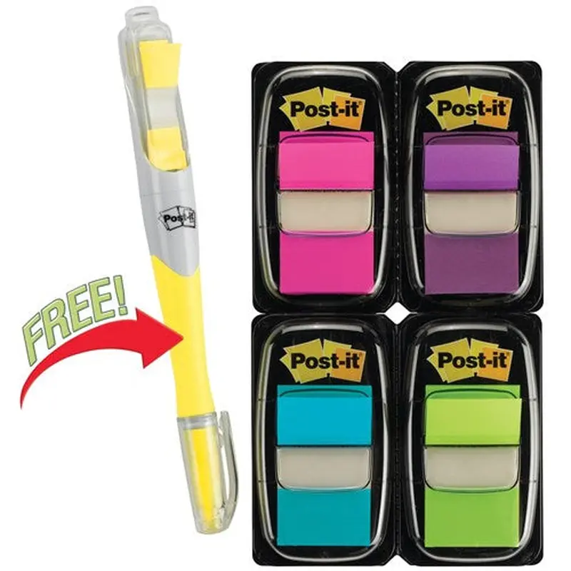 Post-It 680-PPBGVA Flags Value Pack 25x43mm Bright Colours   Highlighter Pack of 200