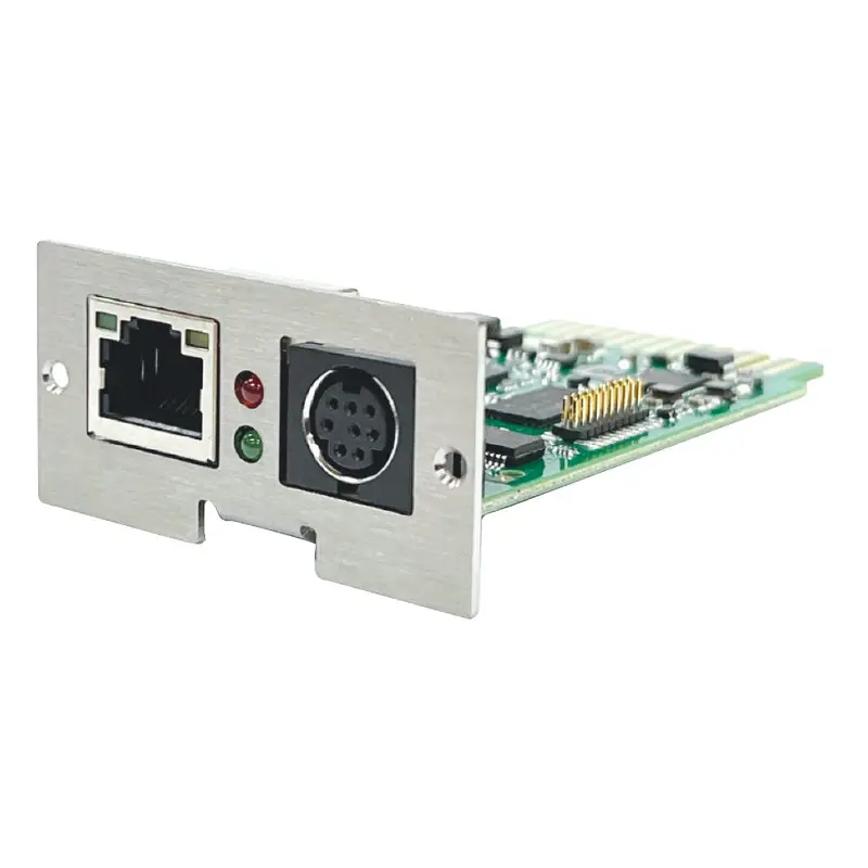 PowerShield Cyber Secure SNMP/Web Card, Mini-Slot, enhances network management and monitoring capabilities for UPS systems