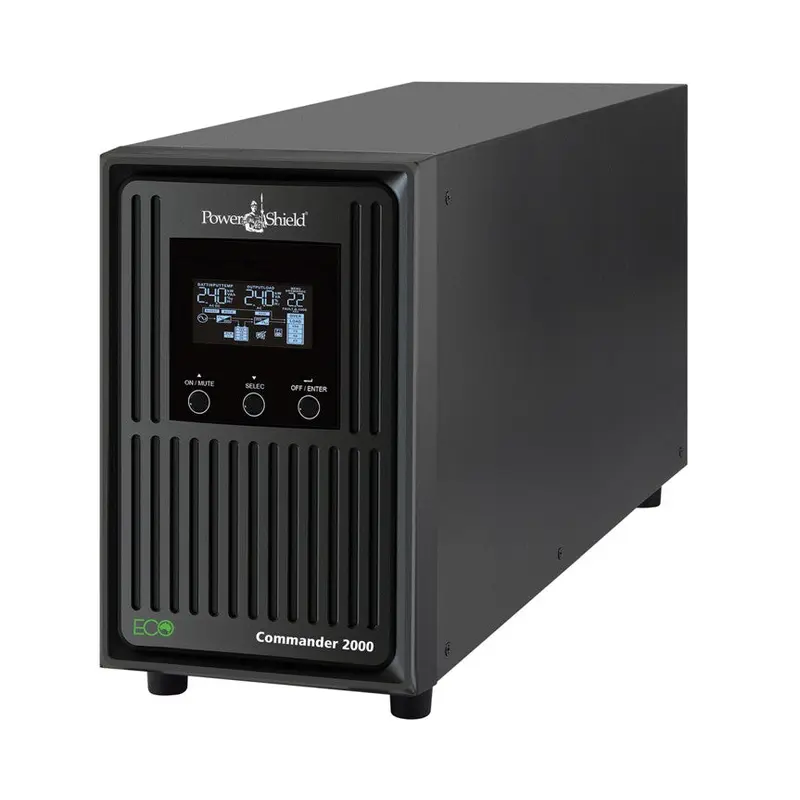 PowerShield Commander 2000VA/1800W - 10Amp, Line Interactive Pure Sine Wave Tower UPS with AVR, 4 AUS sockets, 2-year warranty