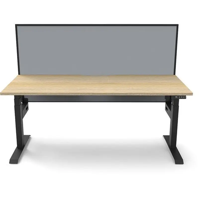 Rapidline Boost Light Single Sided Workstation Screen 1500W x 750D x 1330mmH Oak/Black