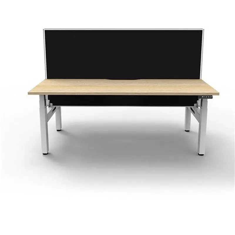 Rapidline Boost  Back To Back Workstation   Screen 2 Person 1200mmW Oak/White