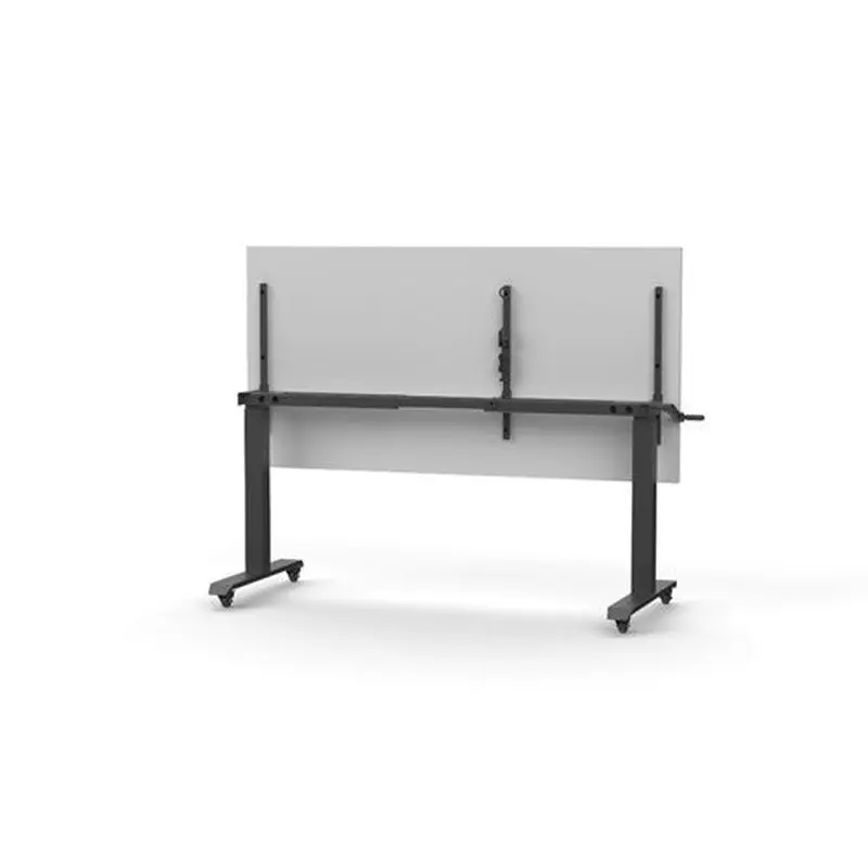 Rapidline Boost Height Adjust Flip Top Table 1500W x 750D x 725-1070mmH White/Black