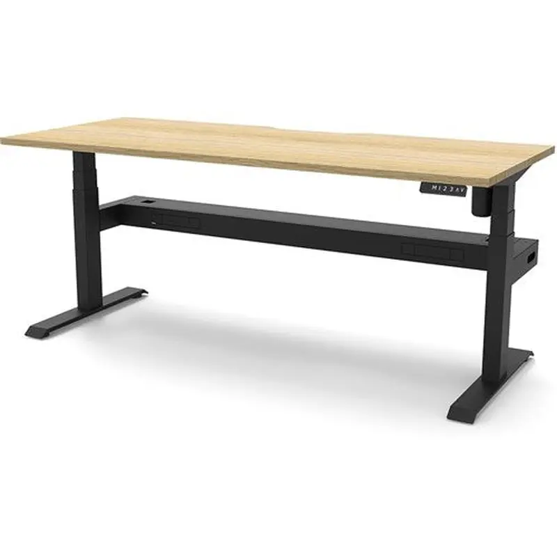 Rapidline Boost Light Single Sided Workstation   Tray 1500W x 750D x 1270mmH Oak/Black