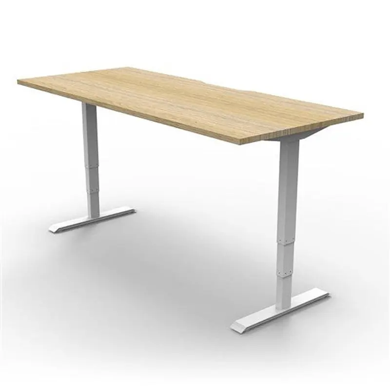Rapidline Boost  Single Sided Workstation 1500W x 750D x 1270mmH Oak/White