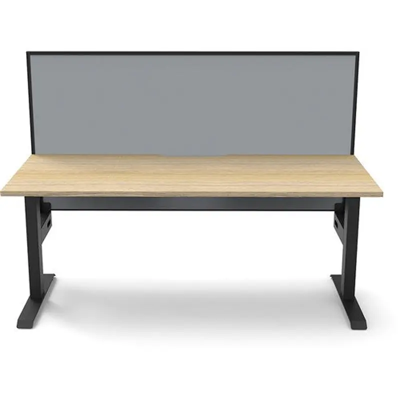 Rapidline Boost Static Single Sided Workstation Screen 1500W x 750D x 1330mmH Oak/Black