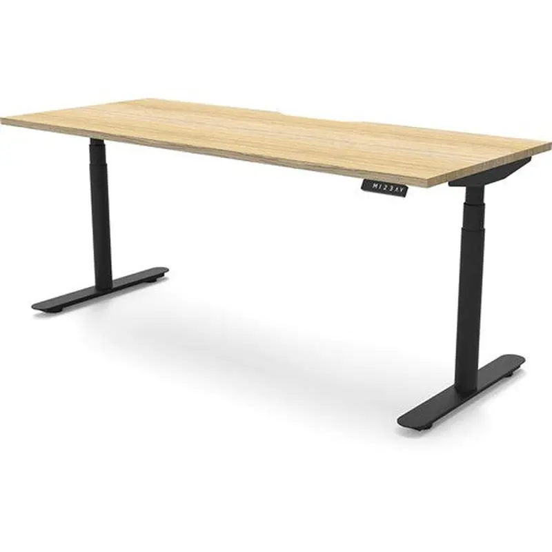 Rapidline Halo  Single Sided Workstation 1200W x 750D x 1270mmH Oak/Black
