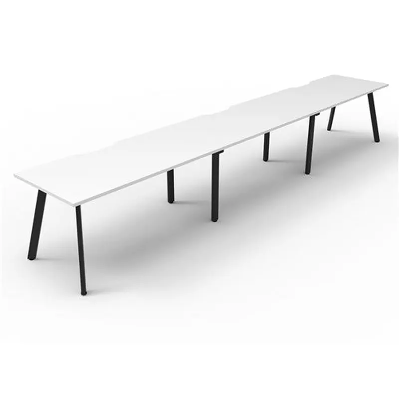 Rapidline Eternity Workstation Single Sided 3 Person 5400W x 750D x 730mmH White/Black