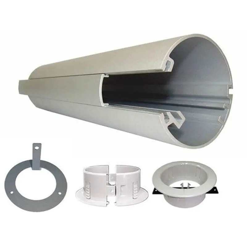 Rapidline Power Pole Kit Desk To Ceiling 2.1M High   5M Lead and Starter Socket White
