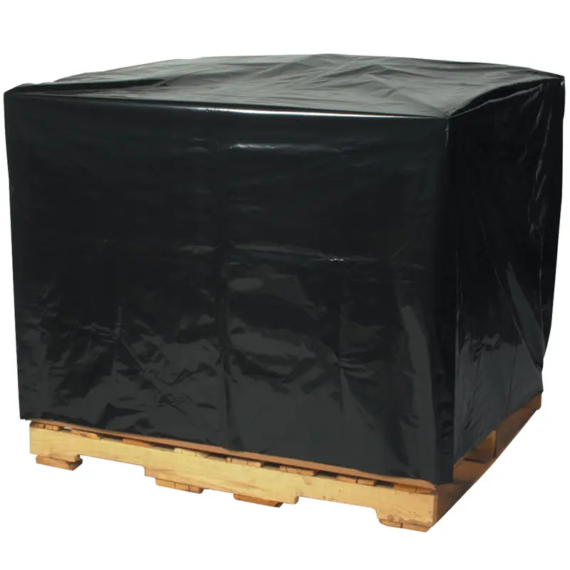 48 x 42 x 48"  - 3 Mil Black Pallet Covers (PC164) Case Of 50