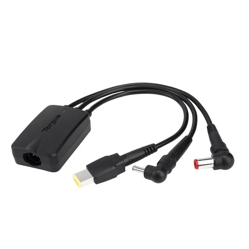 Targus 3-Way Active DC Charging Cable 3 Pin - Accommodates up to 3 different Power Tips/SecureFix clips for Semi-Permanent (LS)