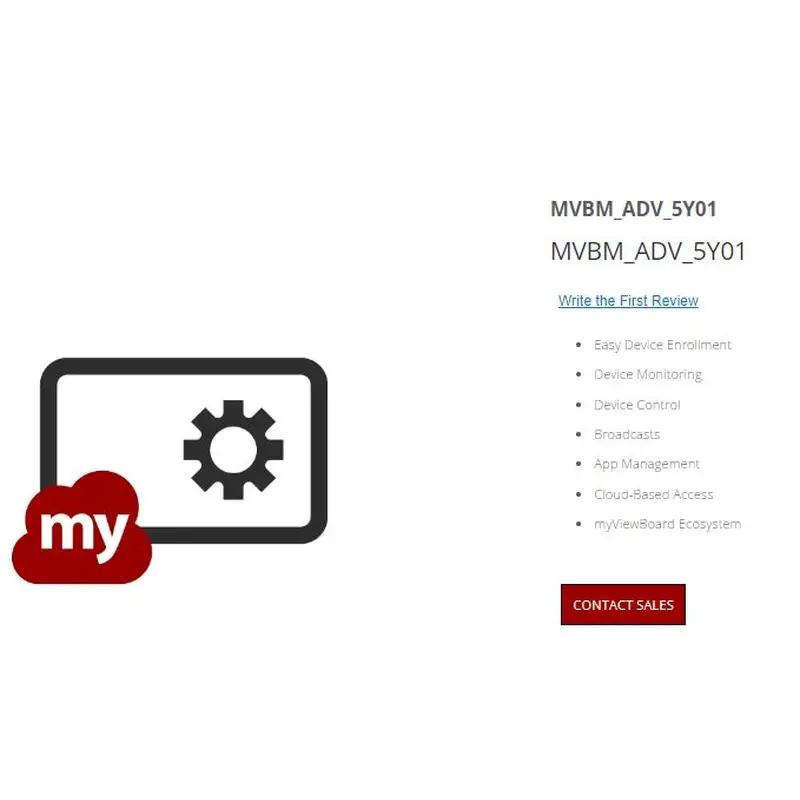 ViewSonic myViewBoard Manager Advanced subscription - Subscription Licence 5 Years Contact Sales