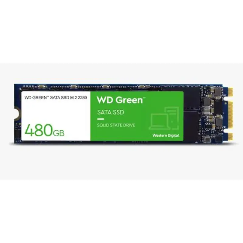 Western Digital WD Green SATA SSD M.2 2280 - 480GB 545MB/s, up to 1M hours MTTF  3-Year Limited Warranty