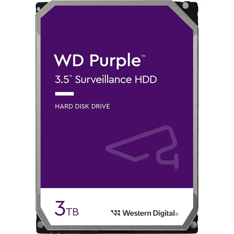 Western Digital WD Purple 3TB 3.5' SATA Surveillance HDD 256MB Cache 3-Year Limited Warranty