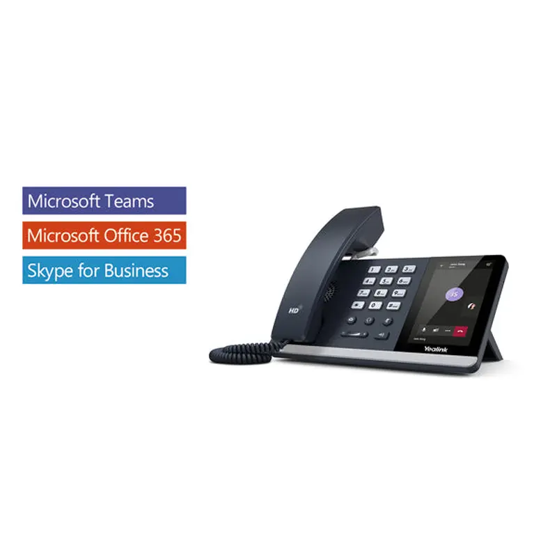 Yealink T55A -Skype For Business Edition, IP Phone, 4.3' Screen, HD Voice, USB, Dual Gigabit,  (Power Adapter & Wall Mount Bracket Optional)