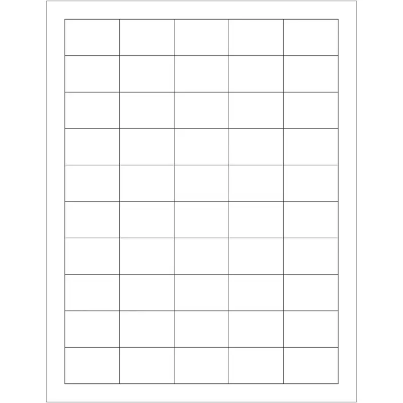 1 1/2 x 1" Glossy White Rectangle Laser Labels (LL212) Case Of 5000