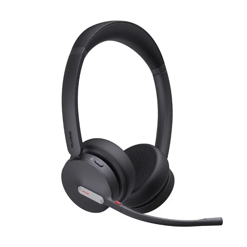 Yealink WH64 Hybrid Dual Teams DECT Wireless Headset, DECT & Bluetooth Wireless Technology, 3-Mic Noise Cancellation, DECT Dongle USB-A WDD60