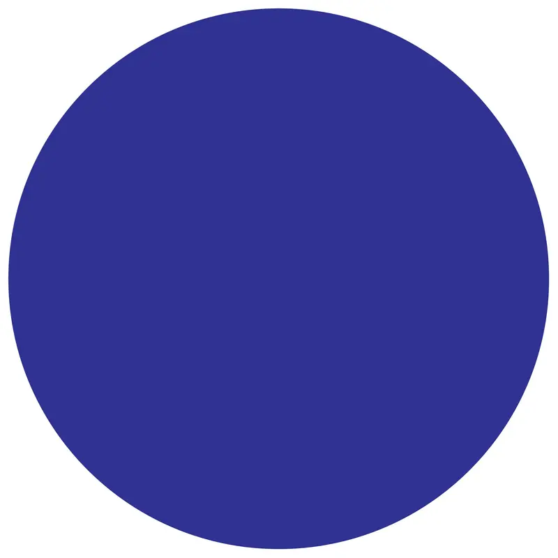 1" Circles - Blue Removable Labels (DL1389BL) Roll Of 500