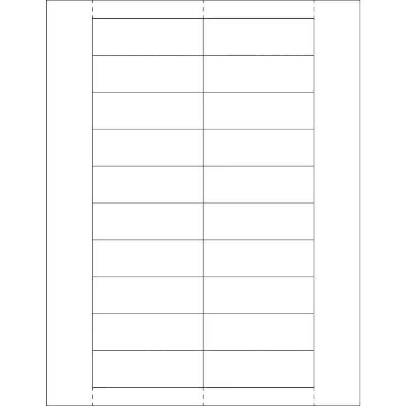 1 x 3" Plastic Label Holder Insert Cards (LH246) Case Of 1000