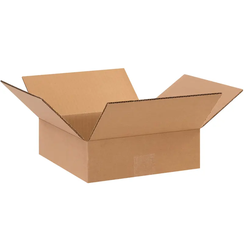 10 x 10 x 3" Flat Corrugated Boxes (10103) Bundle Of 25