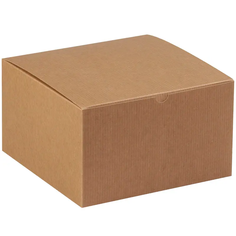10 x 10 x 6" Kraft Gift Boxes (GB101K) Case Of 50
