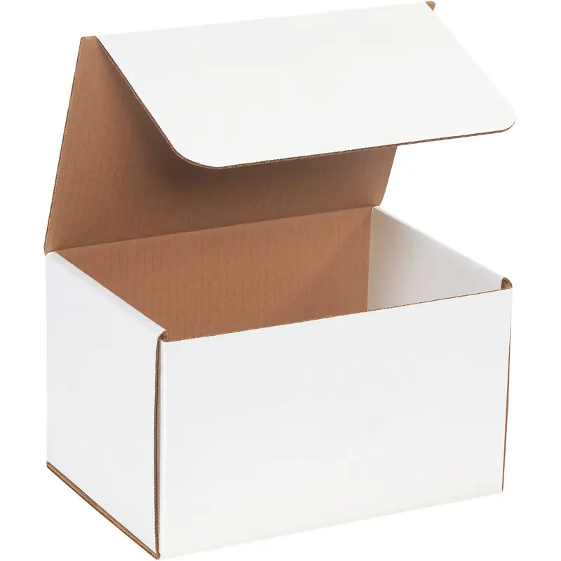 10 x 7 x 6" White Corrugated Mailers (M1076) Bundle Of 50