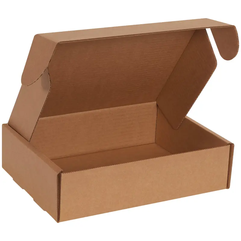 11 1/8 x 8 3/4 x 3" Kraft Deluxe Literature Mailers (MFL1183K) Bundle Of 50