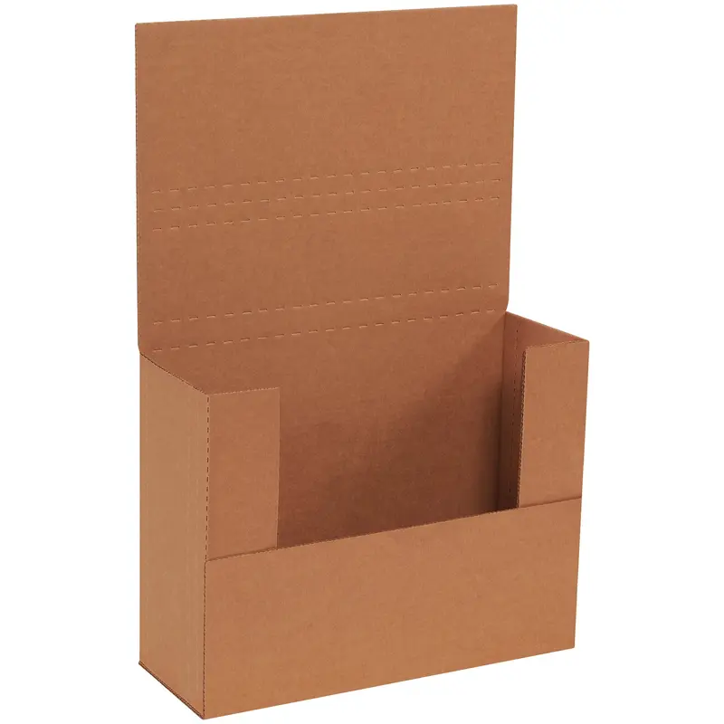 11 1/8 x 8 5/8 x 4" Kraft Easy-Fold Mailers (M1BKXLK) Bundle Of 50