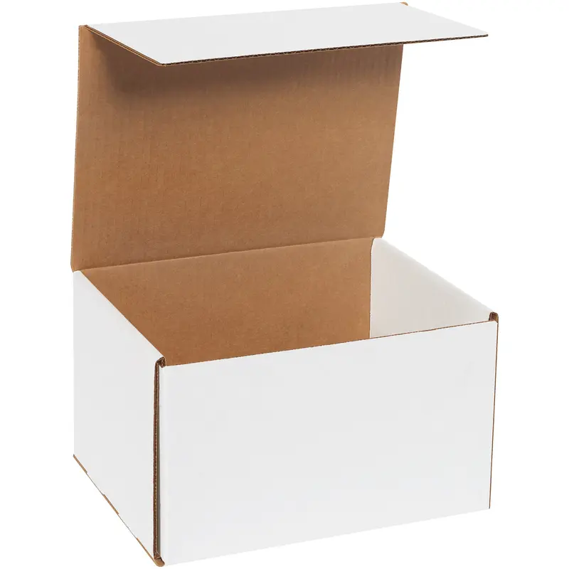 10 x 8 x 6" White Corrugated Mailers (M1086) Bundle Of 50