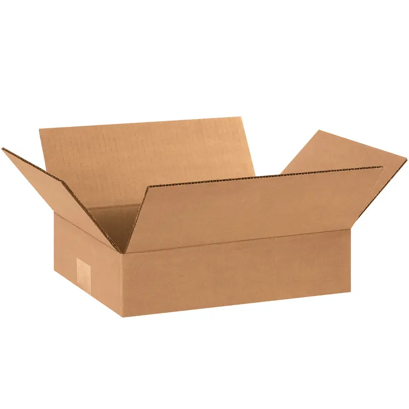 12 x 8 x 3" Flat Corrugated Boxes (1283) Bundle Of 25