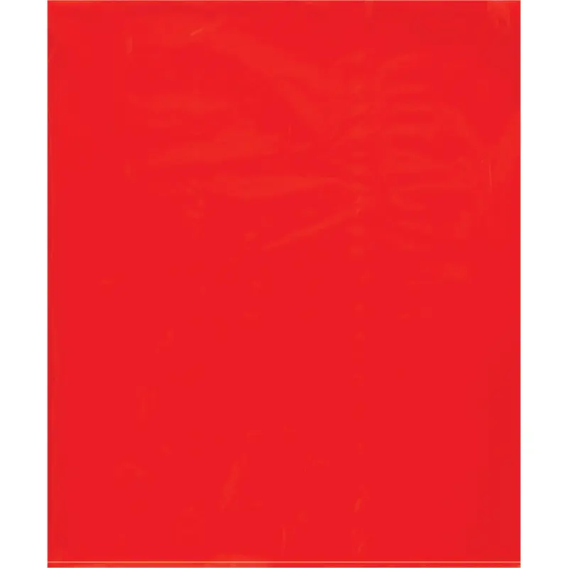 15 x 18" - 2 Mil Red Flat Poly Bags (PB572R) Case Of 1000