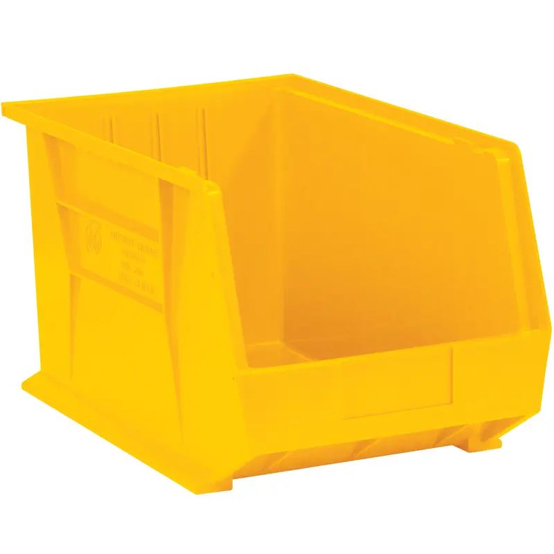 18 x 11 x 10" Yellow Plastic Stack & Hang Bin Boxes (BINP1811Y) Case Of 4