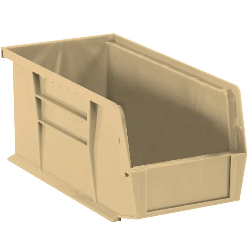 18 x 8 1/4 x 9" Ivory Plastic Stack & Hang Bin Boxes (BINP1889V) Case Of 6