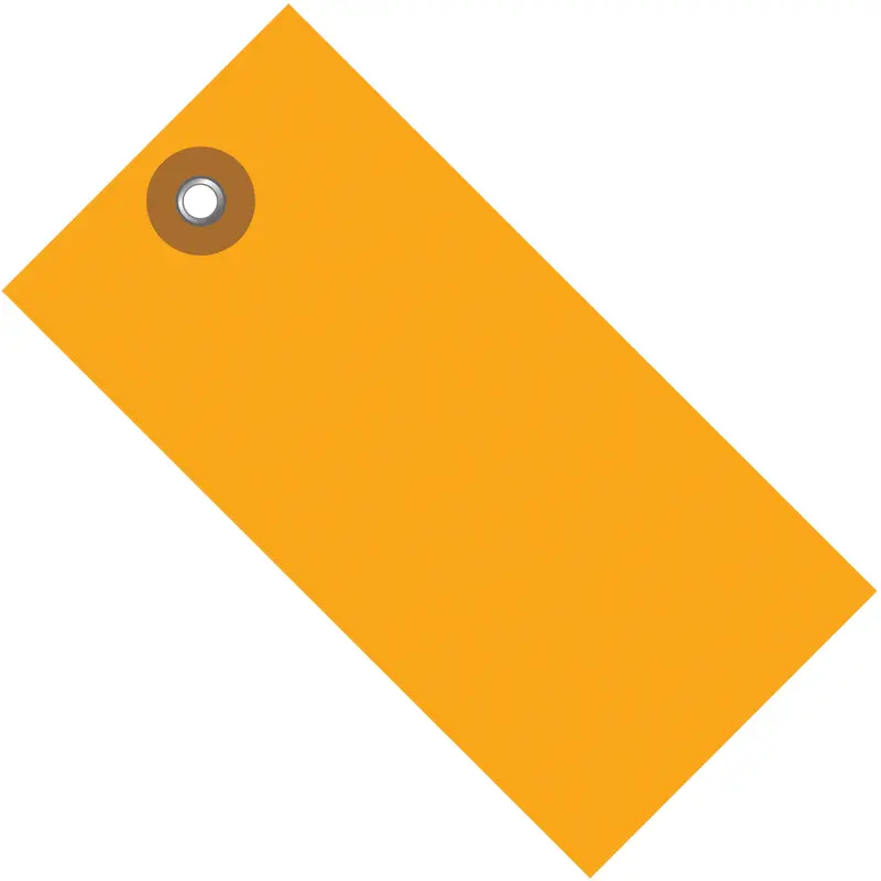 2 3/4 x 1 3/8" Orange Tyvek Shipping Tag (G14011E) Case Of 100