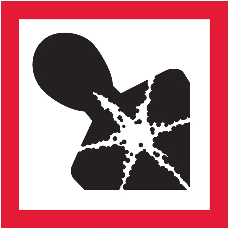 2 x 2" Pictogram - Health Hazard Labels (DL4240) Roll Of 500