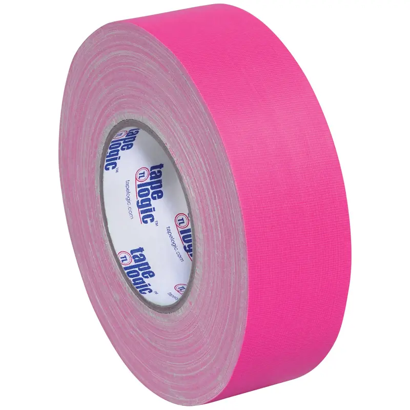 2" x 50 yds. Fluorescent Pink Tape Logic 11 Mil Gaffers Tape (T9874FP) Case Of 24