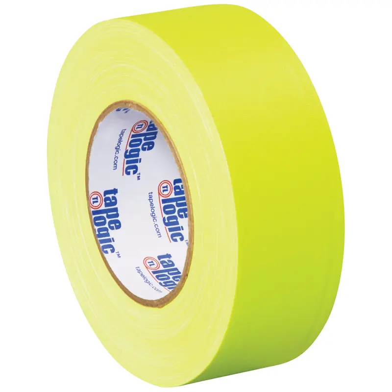 2" x 50 yds. Fluorescent Yellow (3 Pack) Tape Logic 11 Mil Gaffers Tape (T9874FY3PK) Case Of 3